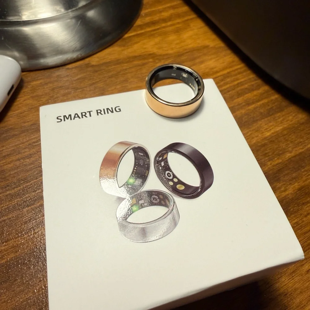 Smart Ring in Black, Rose Gold, and Silver